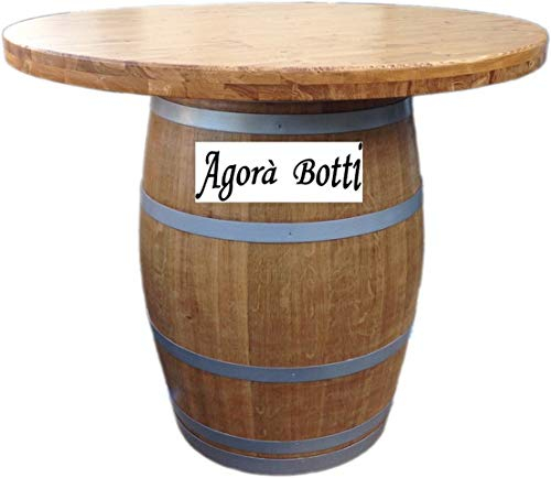 Agorà Botti Barriquetisch mit 5 cm dicker Platte