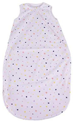 Popolini Baby Sommer Schlafsack 1-lagig (Allover Ecru, S / 70cm)