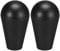 sourcing map Ellipse ovaler Joystick-Kopf Rocker Ball Top Griff American Type Arcade Game DIY Teile Schwarz 2 St眉ck