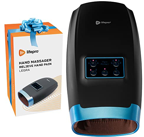 LifePro Masajeador de manos para artritis, túnel carpiano y articulaciones rígidas, muñecas y dedos con calor y compresión, alivio del dolor de artritis para manos, terapia de