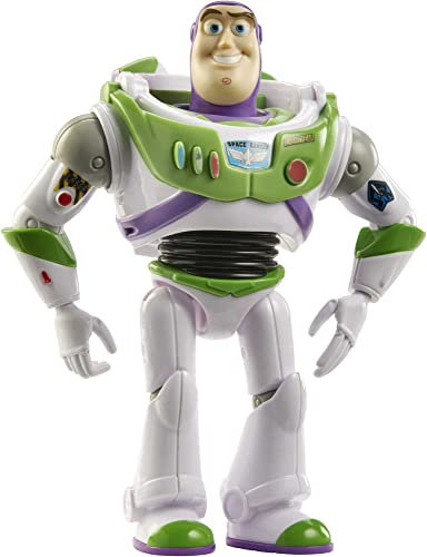 Disney Pixar Lightyear Toy Story Buzz Lightyear Actionfigur 7 in / 17,8 cm hoch, hoch beweglich mit authentischem Detail, Filmspielzeug, Geschenk für Sammler & Kinder ab 3 Jahren, GTT15, Mehrfarbig