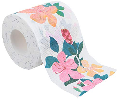 Amosfun 1 Rolle Papier Blume Gedruckt Holz Zellstoff Papier Serviette Toilettenpapier Geprägtes Toilettenpapier Badezimmer Rolle Papier Taschentuch Papier Rosa