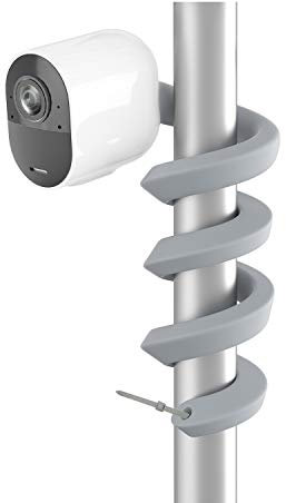 UIQELYS Flexible Kamerahalterung, kompatibel mit Arlo Essential, Arlo Pro/Pro2/Pro3, Arlo Ultra/Go/HD, Wandhalterung, für zu Hause oder im Freien (1 Stück, grau)