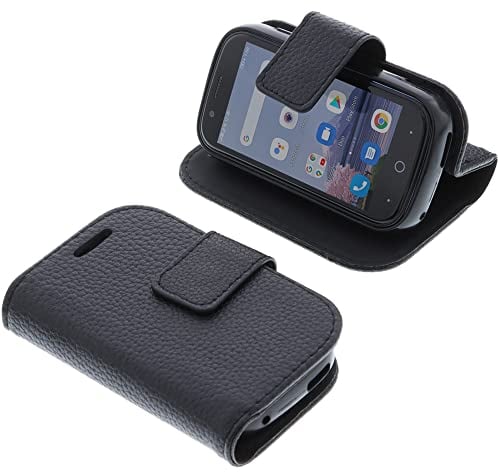 foto-kontor Tasche kompatibel mit Unihertz Jelly 2 Book Style schwarz Schutz Hülle Buch