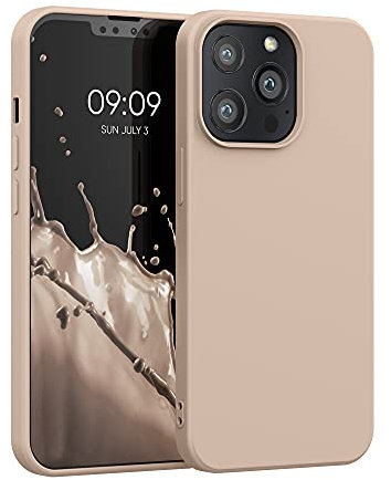 kwmobile Case Compatible with Apple iPhone 13 Pro Case - Slim Protective TPU Silicone Phone Cover - Mother Of Pearl