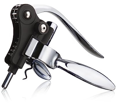Vacu Vin Tire-bouchon horizontal à levier noir, standard