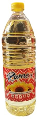 Romen - Olio di girasole, 1 l, 6 x 1 l, confezione convenienza, olio di girasole, olio per frittura