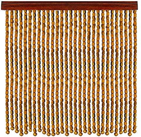 XINGWANGG Perlenvorhang Türvorhang aus Bambus,Holzperlen Vorhänge Für Türschrankpassage Raumteiler Balkon Handgemacht Insektenschutz Fadenvorhang,mit Zubehör,Anpassbare(100strands 100x200cm)