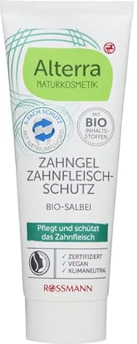 Alterra NATURKOSMETIK Zahngel Bio-Salbei 75 ml - Zahnfleischschutz - Zahnreinigungsprodukt - GmbH