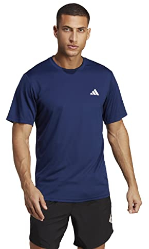 adidas Men's Train Essentials Training Tee, Dark Blue/White, XL