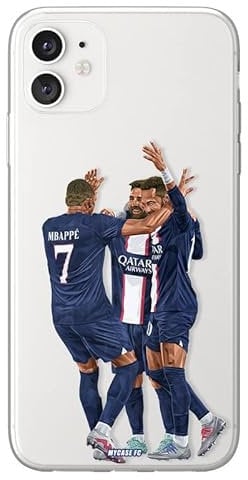 MYCASEFC Messi Neymar & Mbappé Football Silicone Case for iPhone 7 Printed in France