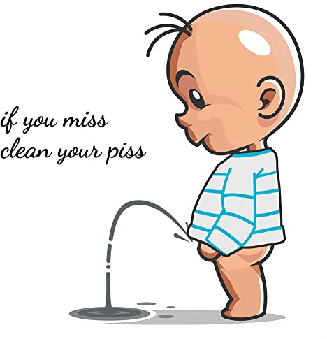 BBA SILISYD Funny Toilet Seat Sticker, Cartoon Villain Toilet Stickers, Waterproof Vinyl Wall Art Sign Decor