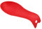 sourcing map Repose-cuillère en silicone, 23,5 x 9,8 cm, résistant à la chaleur, support pour ustensiles de cuisine pour comptoir, cuisinière, rouge, 1 pièce
