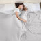 VHOME Sommerdecke - Bambus Decke für Erwachsene Kinder, Leichte Atmungsaktive Kühldecken kann Körper kühl halten für Bett Sofa und überall Grau 240x220cm