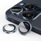 JETech Kameraschutz für iPhone 15 Pro 6,1 Zoll und iPhone 15 Pro Max 6,7 Zoll, 9H Panzer Schutz Glas Folie Individuelle Ring aus Metall, HD Klar, 1 Set (Blau)