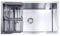 Lendo Online Evier Cuisine 1 Bac avec Egouttoir - Evier Inox avec kit de vidange complet - Bouchon d'eau et Siphon -Acier inoxydable (Argent, 74x44x20cm)