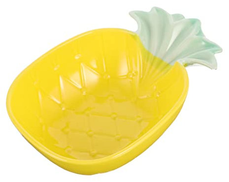 GOOHOCHY Ceramic Pineapple Bowl Creative Design for Boys and Girls Food Storage Bowl for Home Dining Made of Ceramics for Salads and Rice Meals