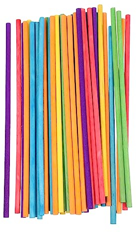 Mikinona 100 Stück Musik Rhythmus Stick Holz Musikstab Holz Musikwerkzeuge Instrumentenzubehör Rhythmus Schlagstab Für Kinder Hartholz Lernwerkzeug Holzstab Natürlicher Hartholz