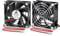 GDSTIME 2-Pack 12V PC Fan 80mm Computer Cooling Fan 2 PIn 80 x 25mm DC Brushless 2800 RPM High Performance For Router Laptop Amplifier