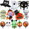 12 Ballons Halloween Géant Taille Extra Large, Ballons en Aluminium pour Halloween, Décorations de Fête d'Halloween, Ballon à Hélium