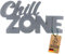 Chill Zone Schriftzug - Chill-Zone Aufsteller - Gaming Zimmer Deko - Relax Schild - Wohnzimmer Dekoration - Kinderzimmer - Jugendzimmer - Spielzimmer - Gamer Room Deko aus Kunststoff (Grau, XL)