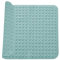 Tapis De Douche, 48 x 48 cm Tapis Antidérapant avec Ventouses, Résistant au Lavage en Machine, Tapis Antidérapant en PVC, Tapis de Baignoire Antidérapant, pour Douche et Sauna, Vert Foncé