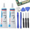 Colle Telephone, Glue pour Ecran Phone, Colle Smartphone, 110mlx2 Colle Transparente Smartphone Colle Multifonction Convient aux Écrans de Téléphones Portables Coques Arrière Réparation manuelle