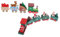 GARVALON Weihnachtszug-Dekoration Holz Kinder Spielzeug Tisch Schmuck Heimdekor Für Weihnachten 2 Sätze