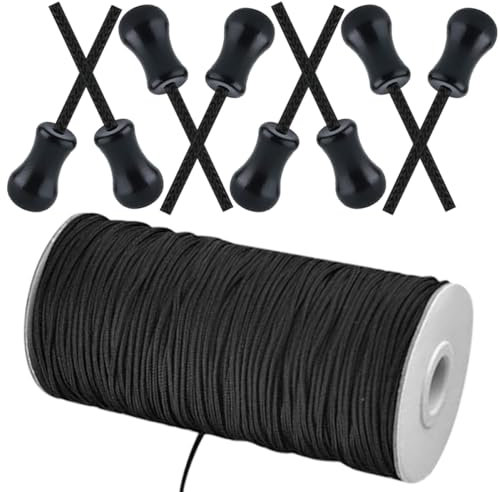 Hemobllo Zugschnur Für Jalousien Und Rollos Geflochtene Schnur Ersatzschnur Für Fensterrollos Und Gardinen Mit Zugknöpfen Und Endstücken