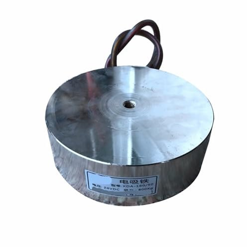 160/50 Dc24V Halten Elektrosauger Elektromagnet Magnet Saugnapf Zylindrische Hebe 800 KG Saugplatte 1 Stücke