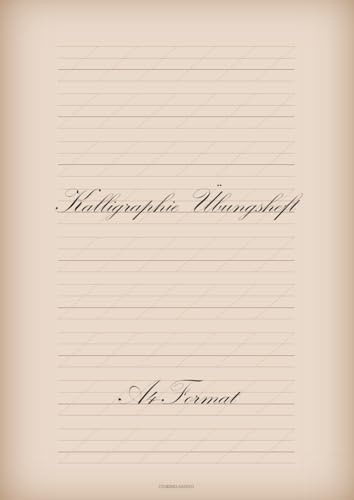 Kalligraphie Übungsheft A4-Format
