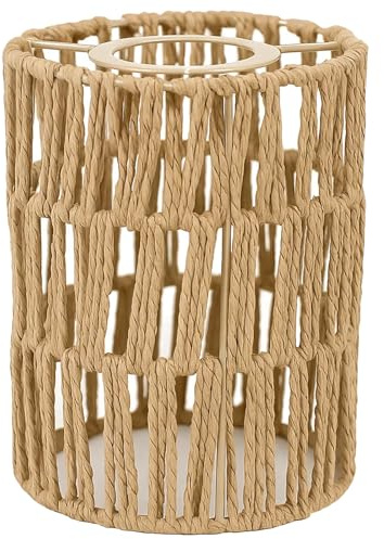Hängelampe Boho, Lampenschirm Klein E27, Lampenschirm Für Tischlampe Und Hängelampe, Höhe 15 Cm, Durchmesser 11,5 Cm