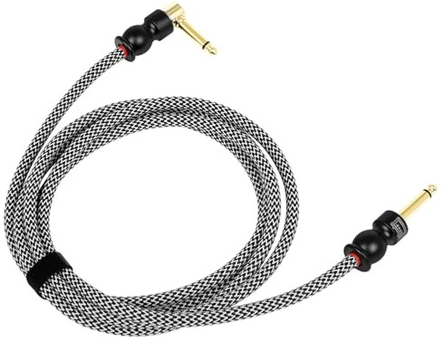 Guitar Amplifier Cable 6.35mm to 6.35mm Amps Leads Cord for Studio Monitors Bass Keyboard Mixers Amps Leads