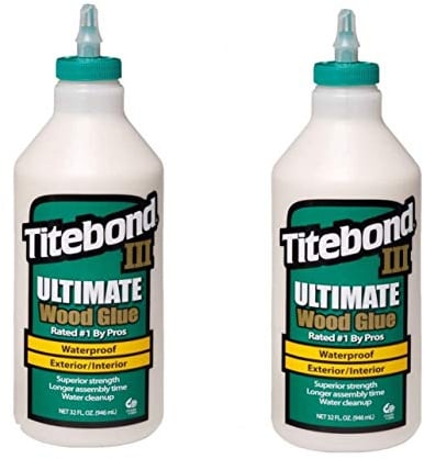 Titebond 1415 III Ultimate Wood Glue, 32-Ounce Bottle, 2 Pack