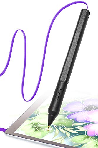 SonarPen – Druckempfindlicher Smart Stylus Pen mit Palm Rejection und Shortcut-Taste. Batterielos. Kompatibel mit Apple iPad/iPhone/Android/Switch/Chromebook (Lila)