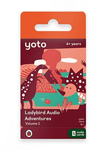 Yoto Ladybird Audio Adventures Collection: Vol. 1 – Kids 5 Audio Cards for Use with Yoto Player & Mini All-in-1 Audio Player, Screen-Free Listening with Fun Playtime, Bedtime & Travel Stories, Ages 5+