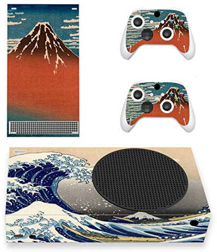 PlayVital Adesivo Skin per Xbox Series S Console&Controller Sticker Decal Cover Vinile per Xbox Series S-Grande Onda