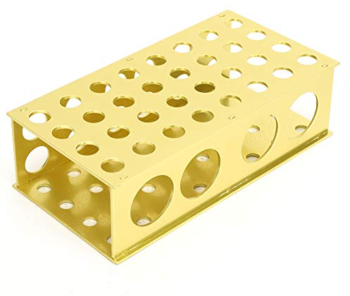 Reagenzglasgestell Reagenzglashalter 32 Löcher Reagenzglashalter aus Edelstahl 8mm 12mm 17mm 30mm Mehrere Löcher Labor Reagenzglas Stander Laborbedarf für Zentrifugenröhrchen