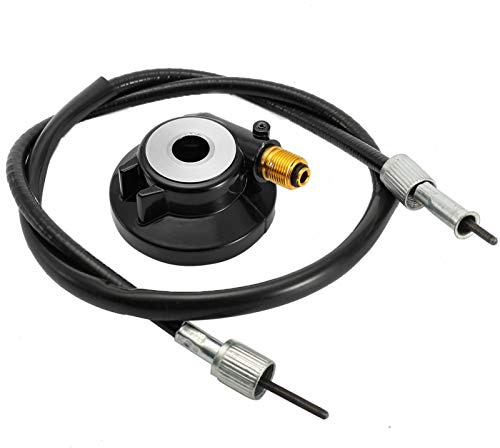Qiilu Tachoantriebsrad, 12-mm-Getriebe Tachoantriebsrad mit Kabel GY6 Scooter Teile roller tachoantrieb
