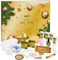 BRUBAKER Cosmetics Beauty Adventskalender 2024 - der XXL Wellness Weihnachtskalender für Frauen und Mädchen - 24 x Körperpflege Produkte & Spa Accessoires - Gold
