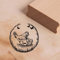 DEKO-LANDO Motivstempel Huhn mit Eierkorb Stempel Kranz Schmetterlinge 48 x 48 mm