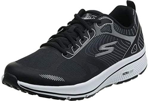 Skechers Herren Running, Sports Shoes, Schwarz/Weiß, 44 EU