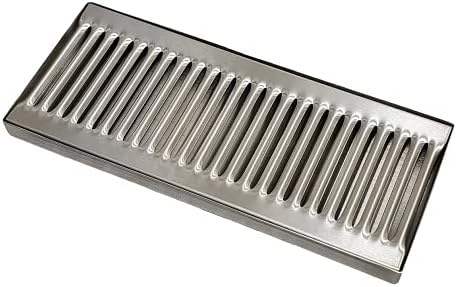 rattleware Stainless Steel Drip Tray, 5 x 12 in, No Drain