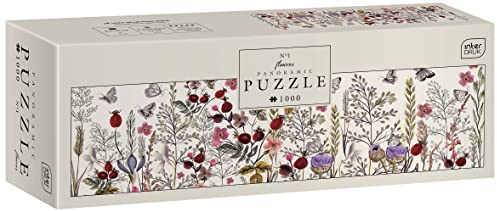 Blumen Nr. 1 - 1000-teiliges Panorama-Puzzle für Erwachsene