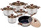 12-teilig Edelstahl Topfset Kochtopfset Topfe mit Teflon Pfanne KINGHOFF KH-1768 Rosegold