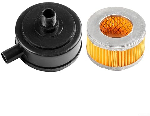 Silenziatore silenziatore, silenziatore compressore d'aria, accessori pompa 20 mm con cartuccia filtrante per compressori a pistone filtro aspirazione silenziatore sostituzione