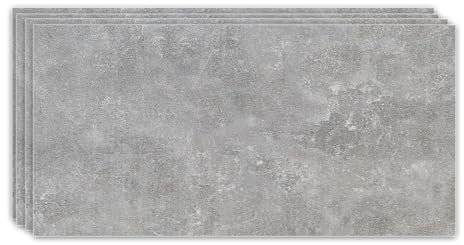 IZODEKOR Revestimiento de pared efecto mármol - 4x paneles - Alternativa a baldosas/azulejos, panel ducha, panel para pared cocina | Moon Walk