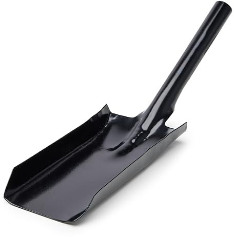 Garronda Pala per Carbone in Metallo con Impugnatura in Legno Dimensioni: 37 x 11 cm GD-0008