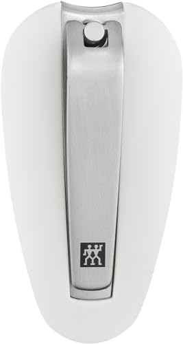 ZWILLING Coupe-ongles (Avec boîte à ongles, Effet de levier puissant, Tranchant précis légèrement incurvé), Premium, blanc, 65 mm