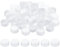 PATIKIL 1.2inch Plastic Bottle Caps for Crafts, 50Pcs Reusable Protection Bottle Screw Lids for Empty Container DIY Scrapbook Decorations, White